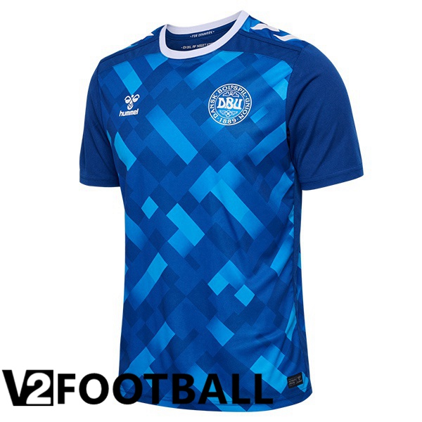 Denmark Goalkeeper Soccer Shirt Blue UEFA Euro 2024