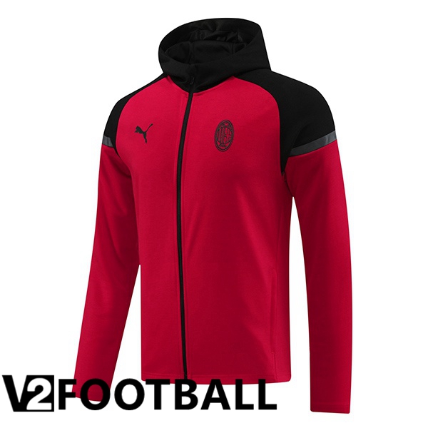 AC Milan Training Sweatshirt Hoodie Red 2024/2025