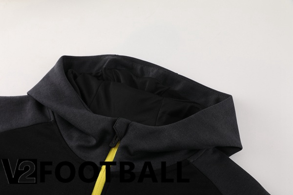 Dortmund BVB Training Tracksuit - Training Sweatshirt Hoodie Black 2024/2025