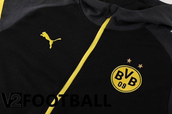 Dortmund BVB Training Tracksuit - Training Sweatshirt Hoodie Black 2024/2025