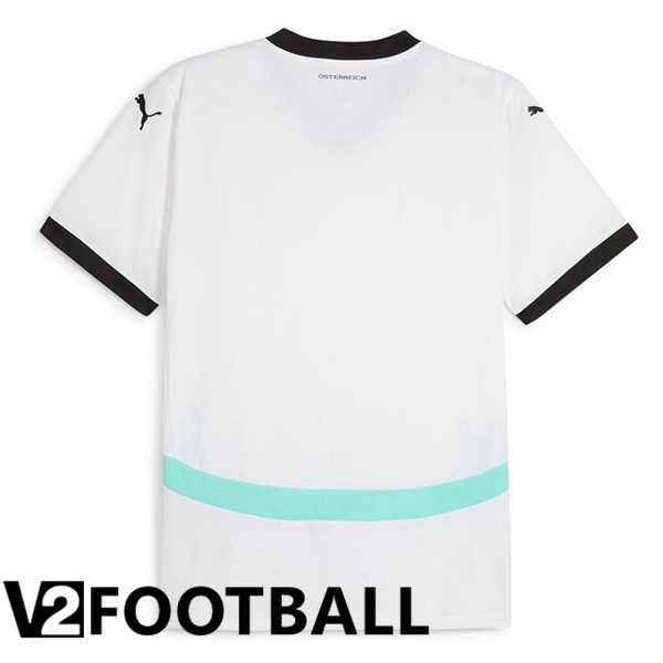 Austria Away Soccer Shirt White 2024/2025