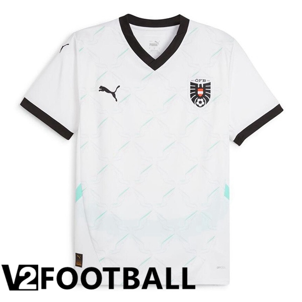 Austria Away Soccer Shirt White 2024/2025