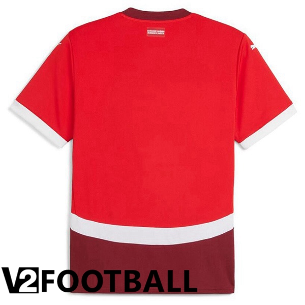 Swiss Home Soccer Shirt Red 2024/2025