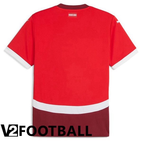 Swiss Home Soccer Shirt Red 2024/2025