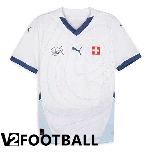 Swiss Away Soccer Shirt White 2024/2025