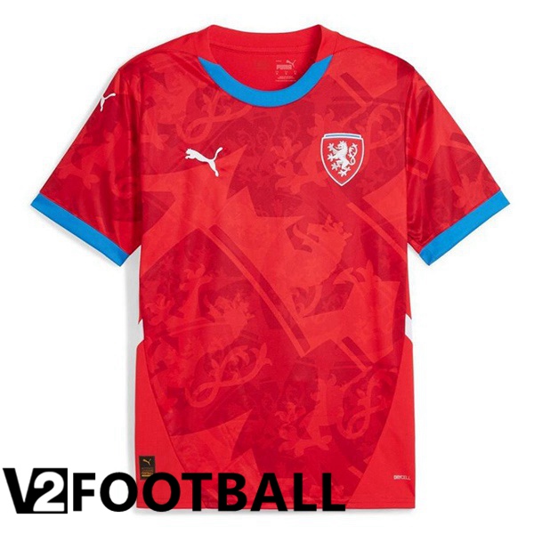 Czechia Home Soccer Shirt Red 2024/2025