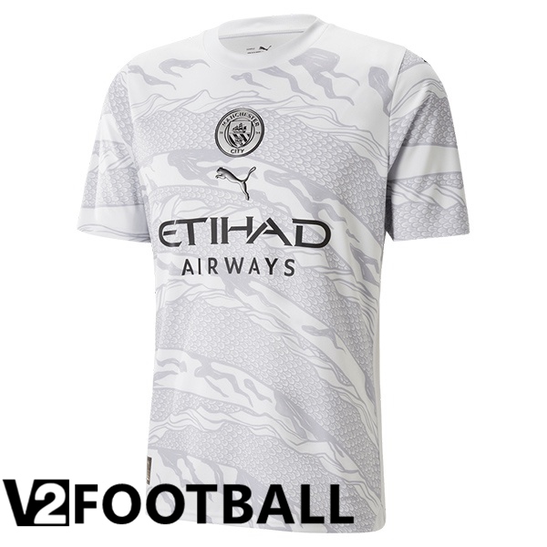 Manchester City Soccer Shirt Year Of The Dragon Grey 2023/2024