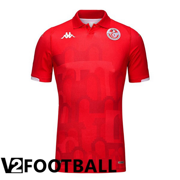 Tunisia Home Soccer Shirt Red 2024/2025