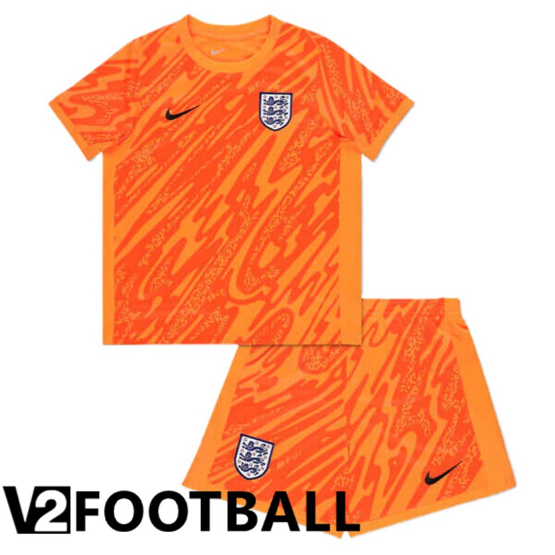 England Kids Goalkeeper Soccer Shirt UEFA Euro 2024