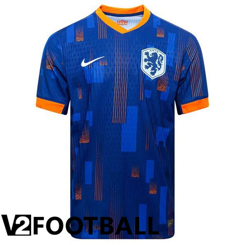 Netherlands Away Soccer Shirt UEFA Euro 2024