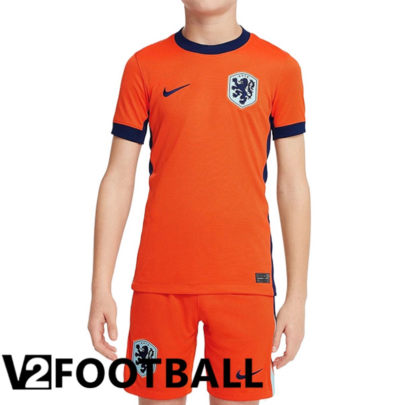 Netherlands Kids Home Soccer Shirt 2024/2025
