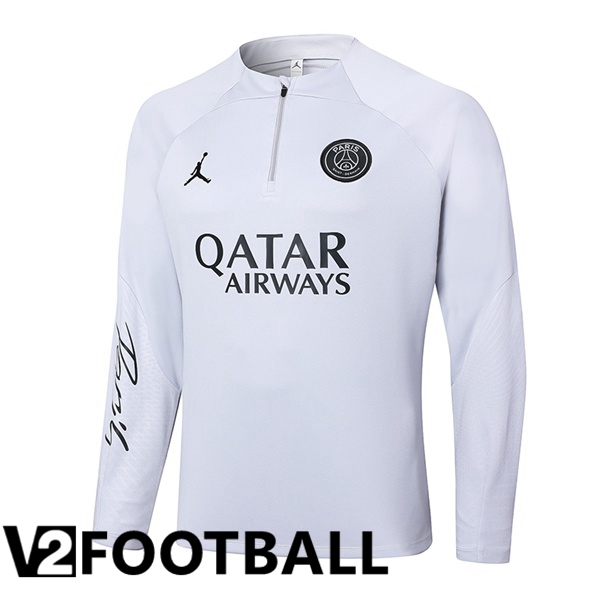 JORDAN Paris PSG Training Sweatshirt White 2024/2025