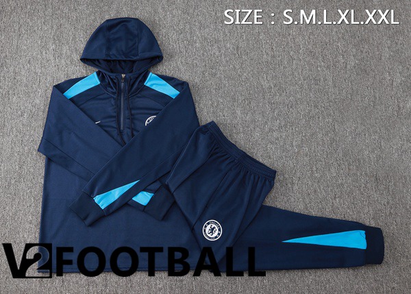 FC Chelsea Training Tracksuit - Training Sweatshirt Hoodie Blue Royal 2024/2025