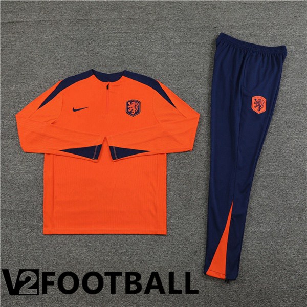 Netherlands kit Training Tracksuit Orange 2024/2025