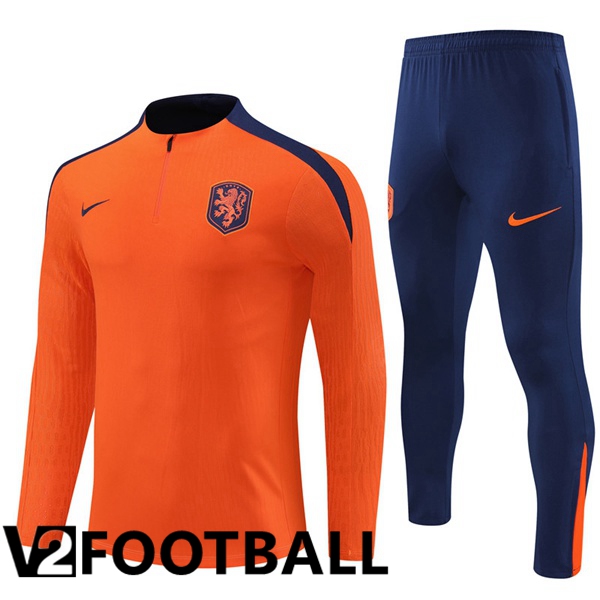 Netherlands kit Training Tracksuit Orange 2024/2025