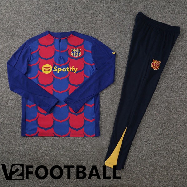 FC Barcelona kit Training Tracksuit Blue Red 2024/2025