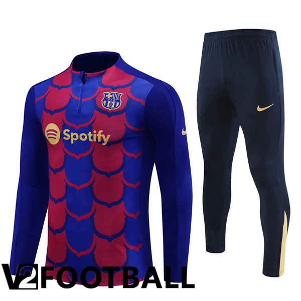 FC Barcelona kit Training Tracksuit Blue Red 2024/2025