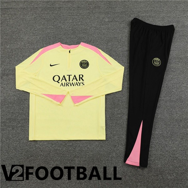 Paris PSG kit Training Tracksuit Yellow 2024/2025