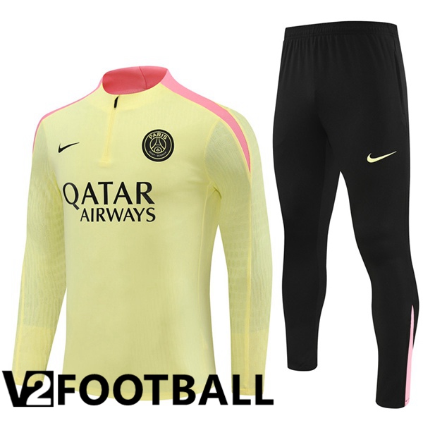 Paris PSG kit Training Tracksuit Yellow 2024/2025