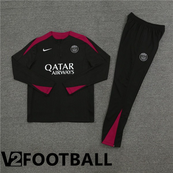 Paris PSG kit Training Tracksuit Black 2024/2025