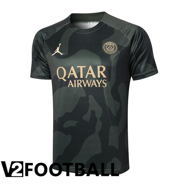 Paris PSG Training T Shirt Green 2024/2025