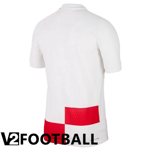Croatia Home Soccer Shirt White 2024/2025