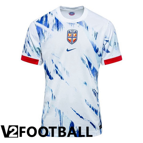 Norway Away Soccer Shirt White 2024/2025