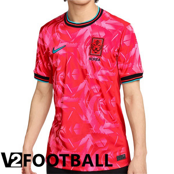 Korea Home Soccer Shirt Red 2024/2025