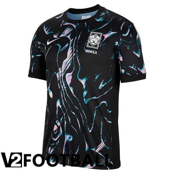 Korea Away Soccer Shirt Black 2024/2025
