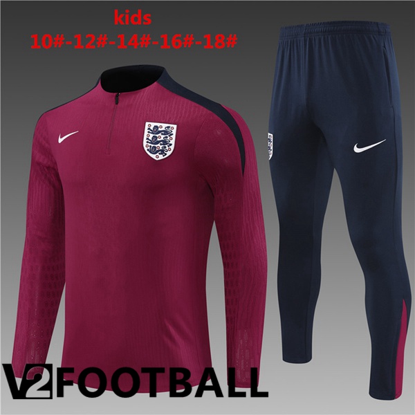 England Kids kit Training Tracksuit Red 2024/2025