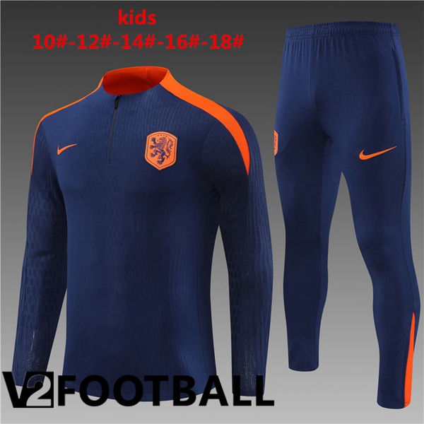 Netherlands Kids kit Training Tracksuit Blue Royal 2024/2025