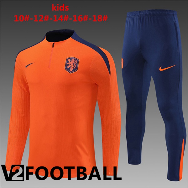 Netherlands Kids kit Training Tracksuit Orange 2024/2025