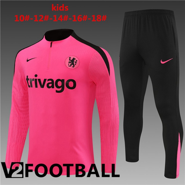 FC Chelsea Kids kit Training Tracksuit Pink 2024/2025