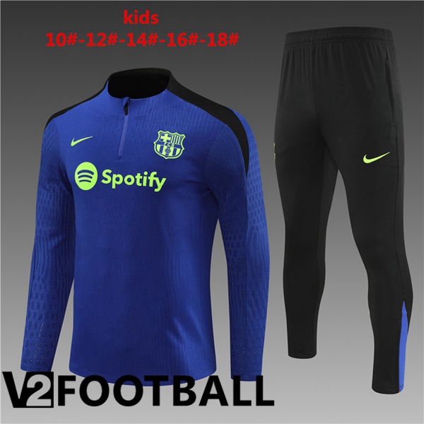 FC Barcelona Kids kit Training Tracksuit Blue 2024/2025