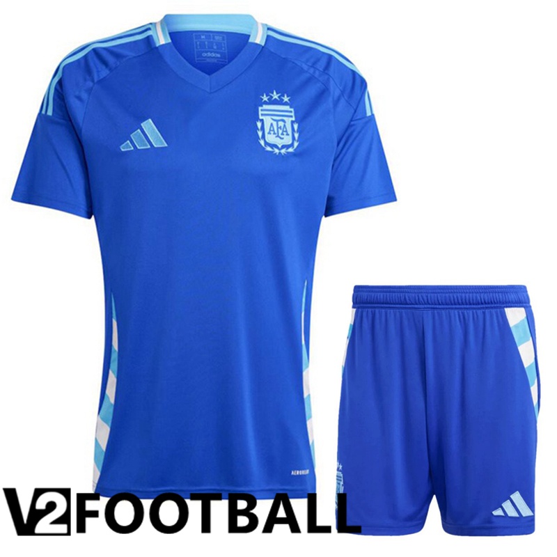 Argentina Away Soccer Shirt + Shorts Kit 2024/2025