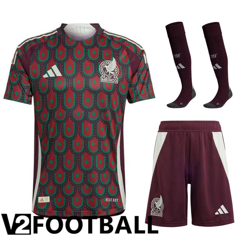 Mexico Home Soccer Shirt (Shorts + Socks) Kit 2024/2025
