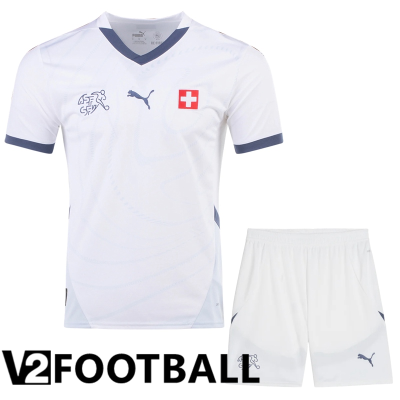 Swiss Away Soccer Shirt + Shorts Kit 2024/2025