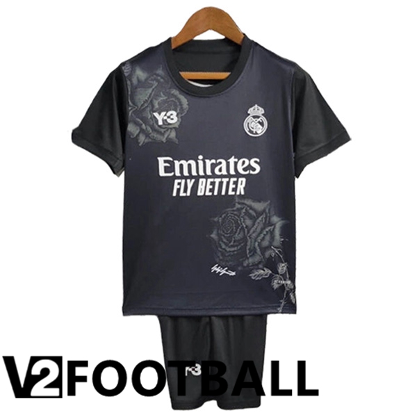 Real Madrid Y3 Kids Soccer Shirt Special Edition Black 2024/2025