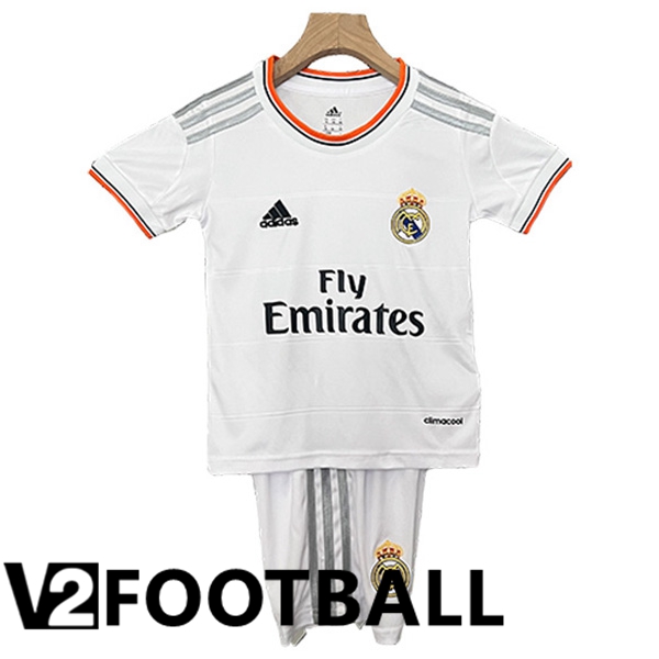 Real Madrid Retro Kids Home Soccer Shirt 2013/2014