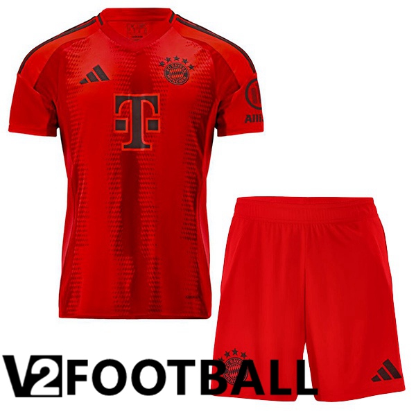 Bayern Munich Kids Home Soccer Shirt Red 2024/2025