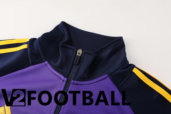 Real Madrid kit Training Jacket Suit Blue Royal Purple 2024/2025