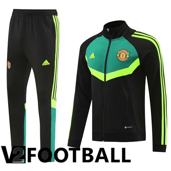 Manchester United kit Training Jacket Suit Black Green 2024/2025