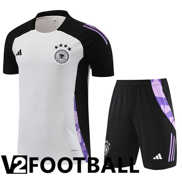 Germany kit Training T Shirt + Shorts White 2024/2025