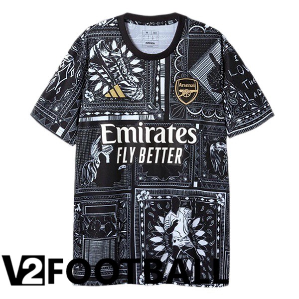 Arsenal Training T Shirt Black 2024/2025