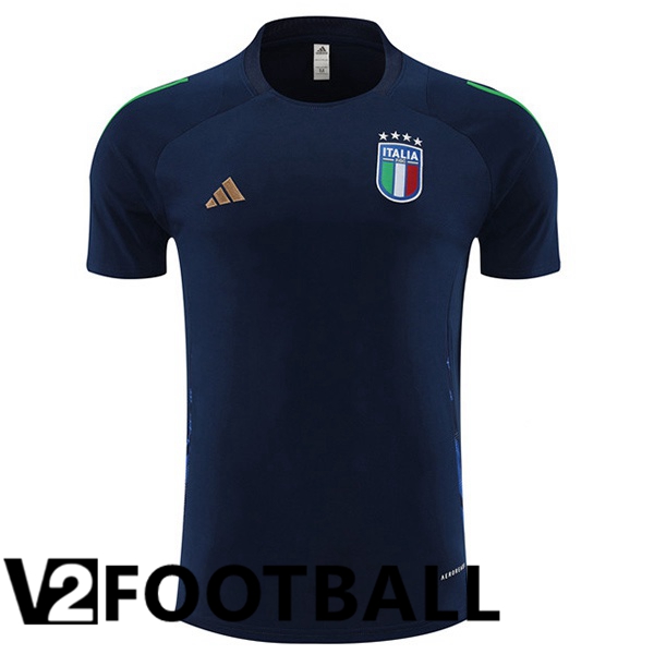 Italy Training T Shirt Blue Royal 2024/2025