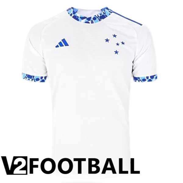 Cruzeiro EC Away Soccer Shirt White 2024/2025