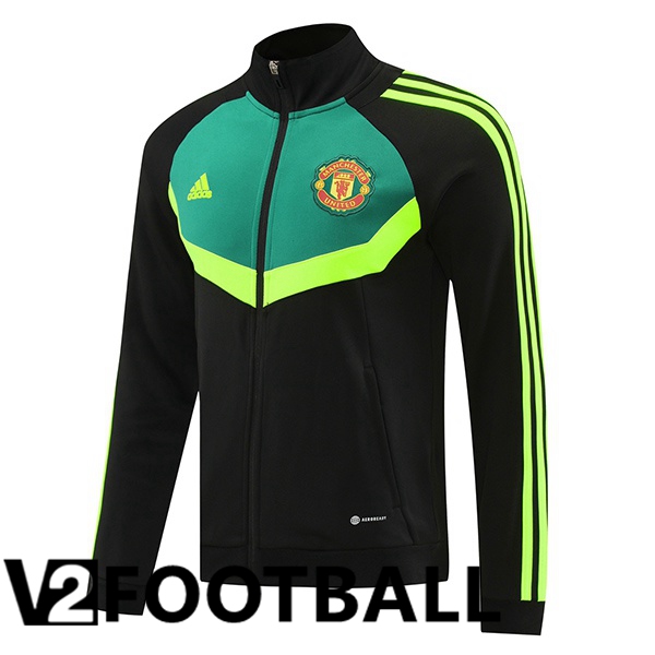 Manchester United Training Jacket Black Green 2024/2025