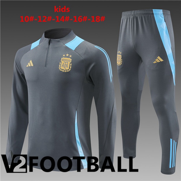 Argentina Kids kit Training TracksuitGrey 2024/2025