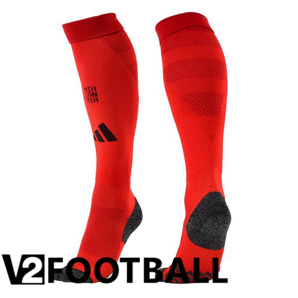 Bayern Munich Home Soccer Socks Red 2024/2025