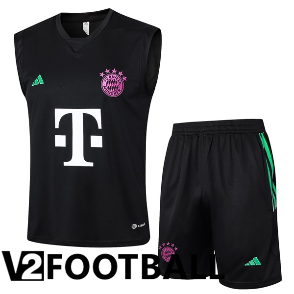 Bayern Munich Soccer Vest + Shorts Black 2024/2025